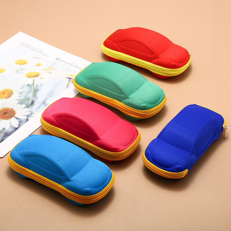 Kids Car Cartoon EVA Case - Zipper Anti-Pressure Optical Storage