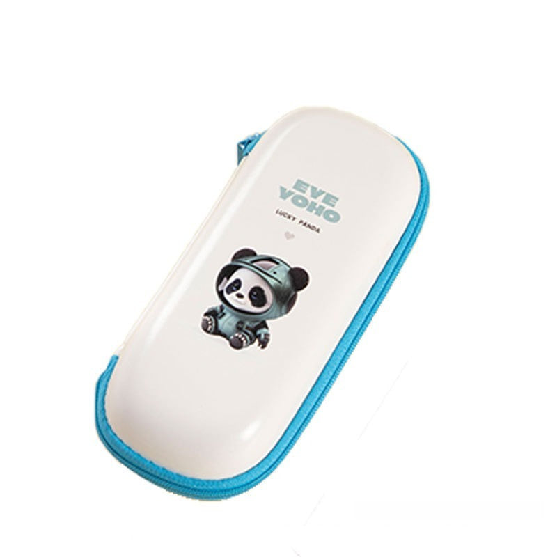 Zipper Glasses Case, Large Capacity, Cartoon Cute Panda Glasses Case, Portable Anti-Stress Sunglasses Case For Boys And Girls, Students And Children