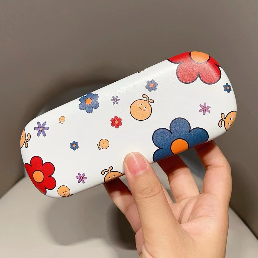 Uv Inkjet Glasses Case Cute Cartoon Pattern Glasses Storage Box