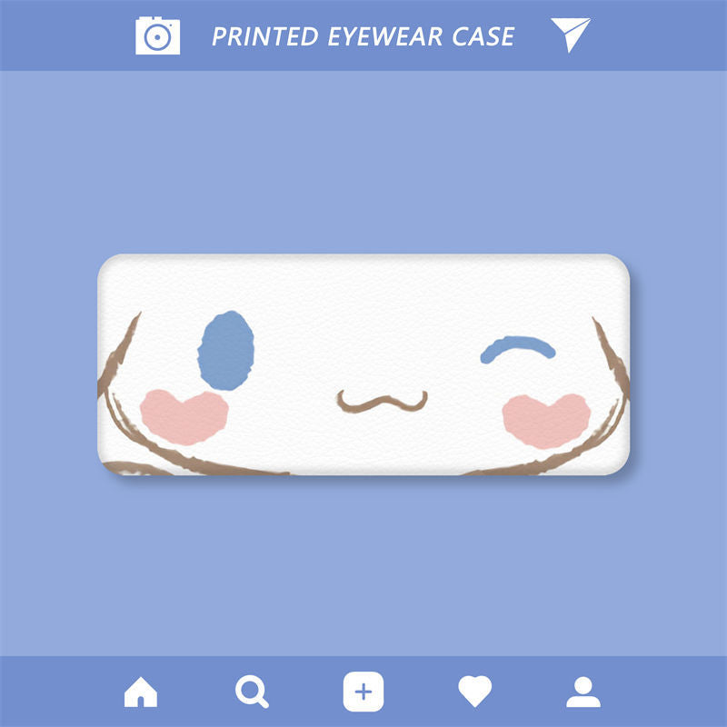 Pacha Dog Cartoon Print Glasses Case Cute Student Myopia Glasses Storage Box Sunglasses Case Sunglasses Case