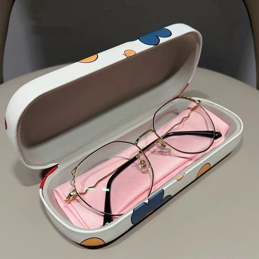 Uv Inkjet Glasses Case Cute Cartoon Pattern Glasses Storage Box