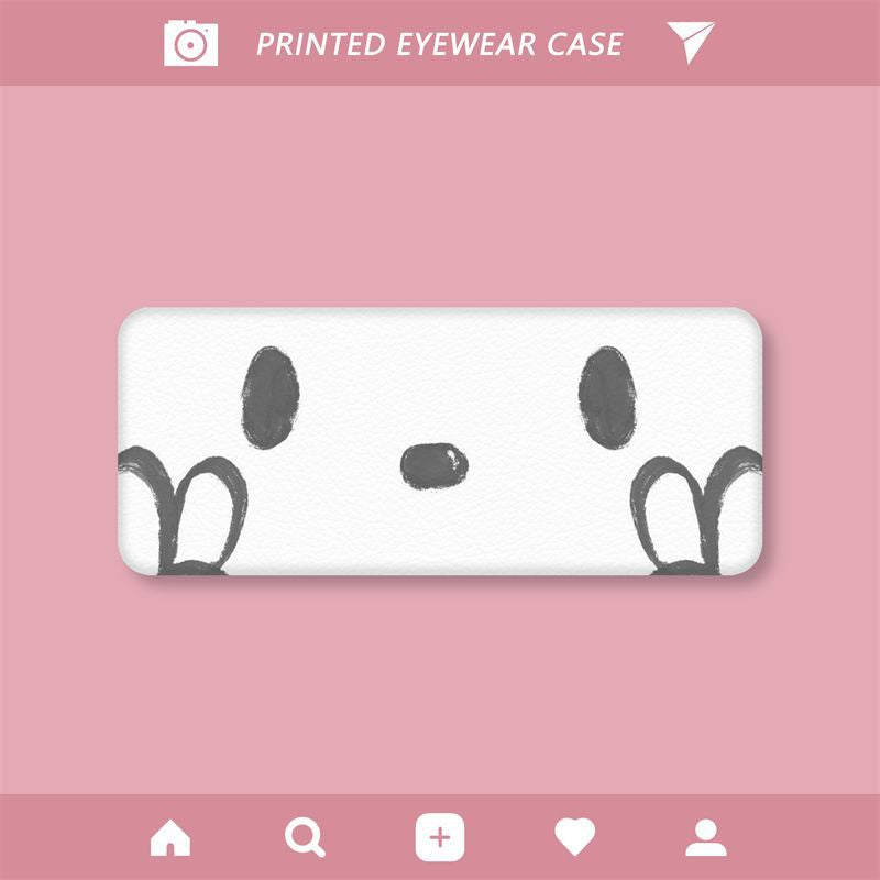 Pacha Dog Cartoon Print Glasses Case Cute Student Myopia Glasses Storage Box Sunglasses Case Sunglasses Case
