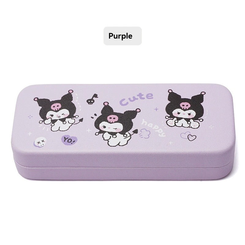 New Male Cartoon Portable Glasses Case, High-End, Pressure-Resistant And Anti-Fall Mirror Case, Primary School Student Storage Box, Female